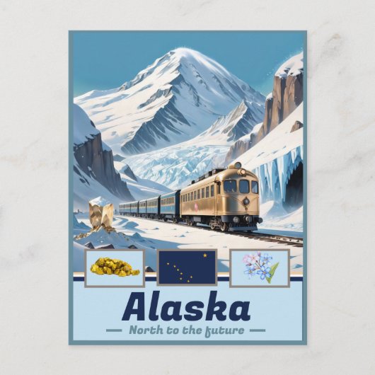 Alaska Majestic Fusion: Kunst Postkarte (Vorderseite)