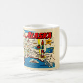 Alaska Map Custom Tasse (VorderseiteRechts)