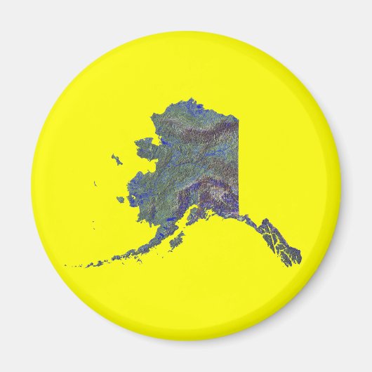 Alaska Map Magnet (Vorne)