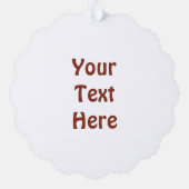 Alaska Map On Inner Birch Bark Ornament Karte (Rückseite)