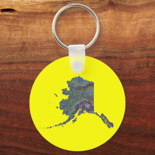 Alaska Map Schlüsselanhänger (Vorderseite)