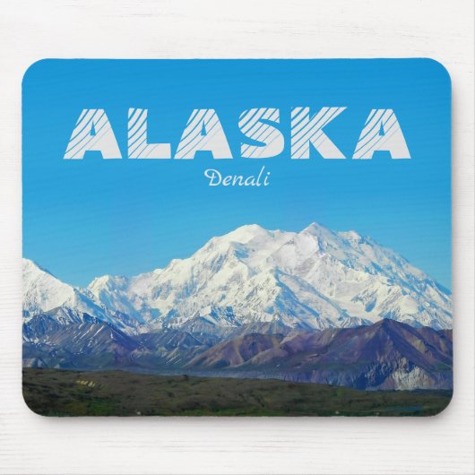 Alaska-Mauspad-Souvenir-Geschenk Denali-Berg Mousepad (Vorne)