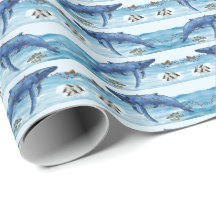Alaska-Meeresleben-Feiertags-Geschenkpapier