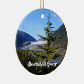 Alaska Mendenhall Glacer Juneau Keramik Ornament (Rechts)