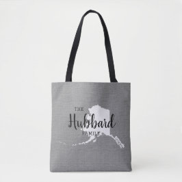 Alaska Monogram Staat Tote Bag Tasche