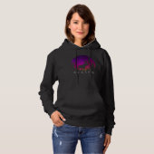 Alaska Moose Aurora Borealis Alaskan Landscape Ph Hoodie (Vorne ganz)