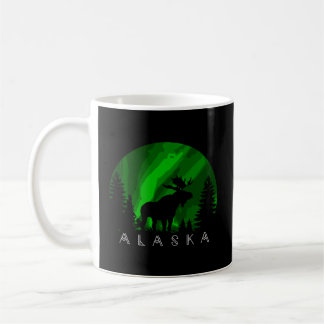 Alaska Moose Aurora Borealis Alaskan Landschaftsbi Kaffeetasse