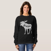 Alaska Moose Holiday Sweatshirt (Vorne ganz)