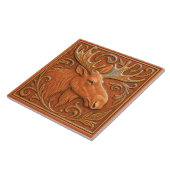 Alaska Moose - Keramik Tile Fliese (Seite)