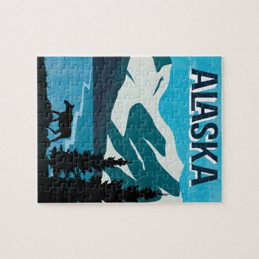 Alaska Moose Mountain Puzzle (Horizontal)