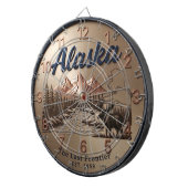 Alaska Moose & Mountain River Bronze Dartscheibe (Vorderseite rechts)
