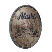 Alaska Moose & Mountain River Bronze Dartscheibe (Vorderseite Links)
