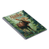 Alaska Moose Notizblock (Rechte Seite)