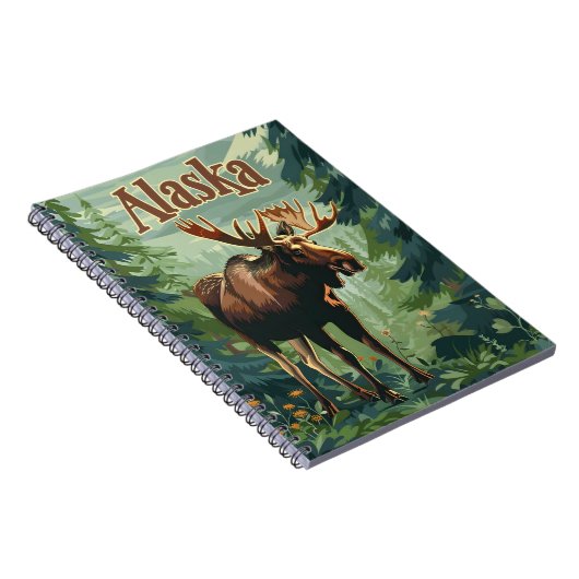 Alaska Moose Notizblock (Rechte Seite)