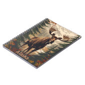 Alaska Moose Vintag Notizblock (Linke Seite)