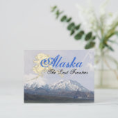 Alaska Mount McKinley Post Card Postkarte (Stehend Vorderseite)