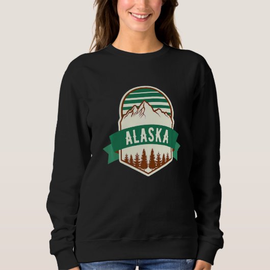 Alaska Mountain Abzeichen Sweatshirt (Vorderseite)
