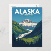 Alaska Mountain Landscape Postkarte (Vorne/Hinten)