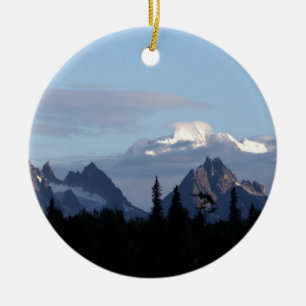 Alaska Mountain Range Denali Keramik Ornament