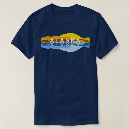 Alaska Mountain Reflections - Denali Mountain Souv T-Shirt (Design vorne)