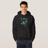Alaska Mountains and Hikers Tourism vacation outfi Hoodie (Vorne ganz)