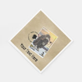 Alaska Muskox Postage Briefmarke Souvenir Serviette (Ecke)
