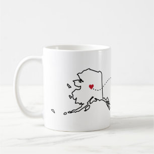 Alaska nach Idaho - Heart2Heart Kaffeetasse