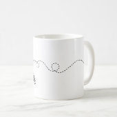 Alaska nach New Jersey - Heart2Heart Kaffeetasse (VorderseiteRechts)