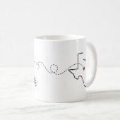 Alaska nach Texas - Herz2Herz Kaffeetasse (VorderseiteRechts)