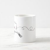Alaska nach Vermont - Herz2Herz Kaffeetasse (Mittel)