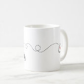 Alaska nach West Virginia - Herz2Herz Kaffeetasse (VorderseiteRechts)