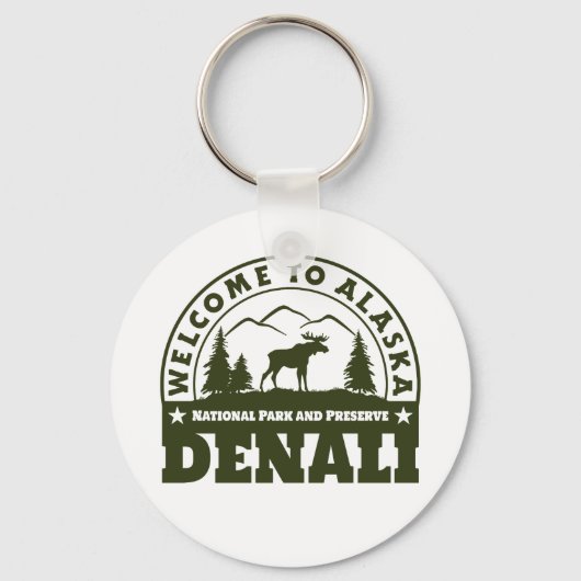Alaska. Nationalpark Denali und Erhaltung Schlüsselanhänger (Vorderseite)