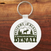 Alaska. Nationalpark Denali und Erhaltung Schlüsselanhänger (Vorderseite)