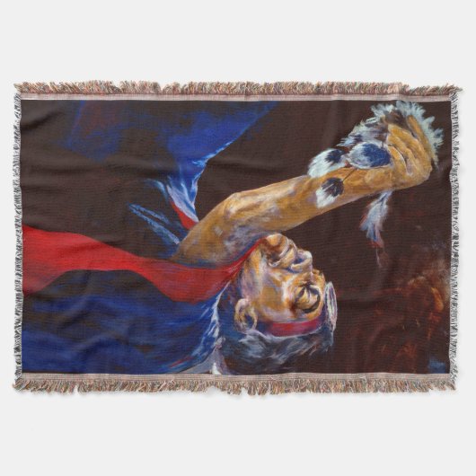 Alaska Native Elder Dance Blanket Decke (Vorderseite)