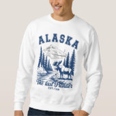 Alaska Nature Escape with Moose Sweatshirt (Vorderseite)