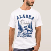 Alaska Nature Escape with Moose T-Shirt (Vorderseite)