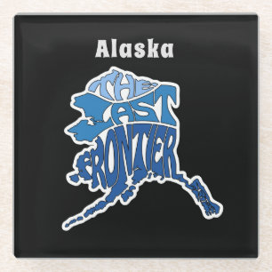 Alaska Nickname Word Art Glasuntersetzer
