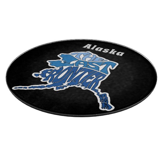 Alaska Nickname Word Art Schneidebrett (Ecke)