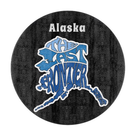 Alaska Nickname Word Art Schneidebrett (Vorderseite)