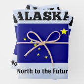 Alaska, Nord in die Zukunft Geschenkpapier Set (Beispiel)