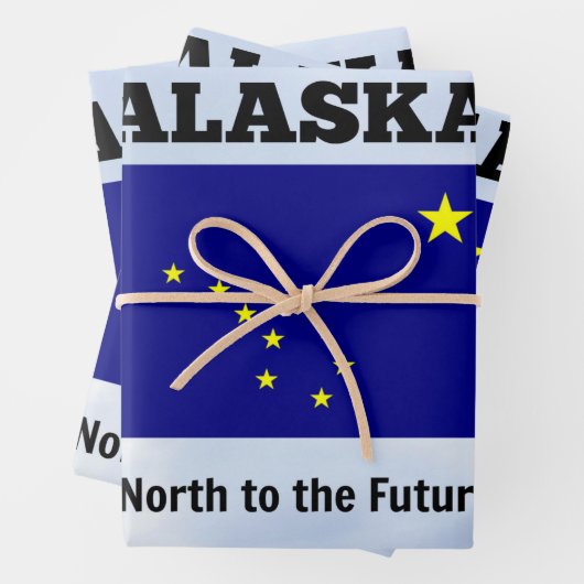 Alaska, Nord in die Zukunft Geschenkpapier Set (Beispiel)