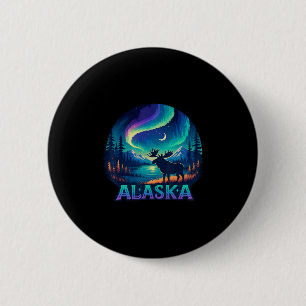 Alaska Nördliches Licht Aurora Betrachtung Alaska Button