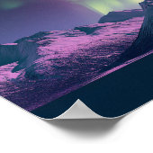 Alaska Nordlicht Szene Poster (Ecke)