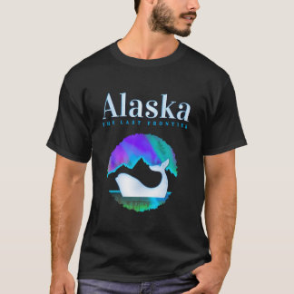 Alaska Nordlichter Orca Wal mit Aurora Bore T-Shirt