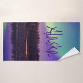 Alaska Nordlichter-See Badehandtuch (Badehandtuch)