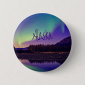 Alaska Nordlichter - See Button (Vorderseite)