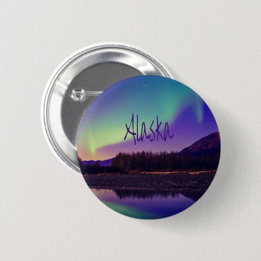 Alaska Nordlichter - See Button (Vorne & Hinten)