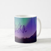 Alaska Nordlichter-See Kaffeetasse (VorderseiteRechts)