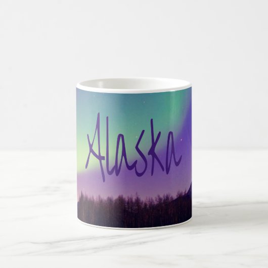 Alaska Nordlichter-See Kaffeetasse (Mittel)