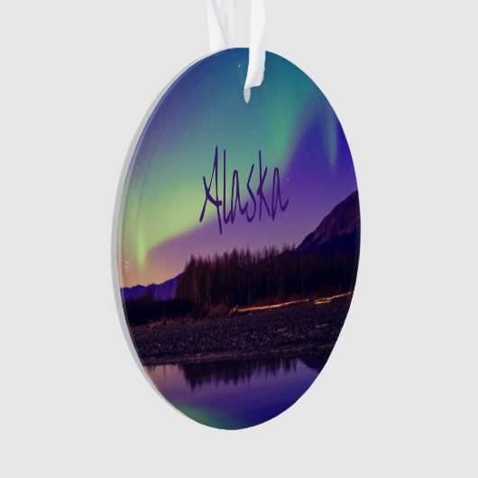 Alaska Nordlichter-See Ornament (Vorderseite)